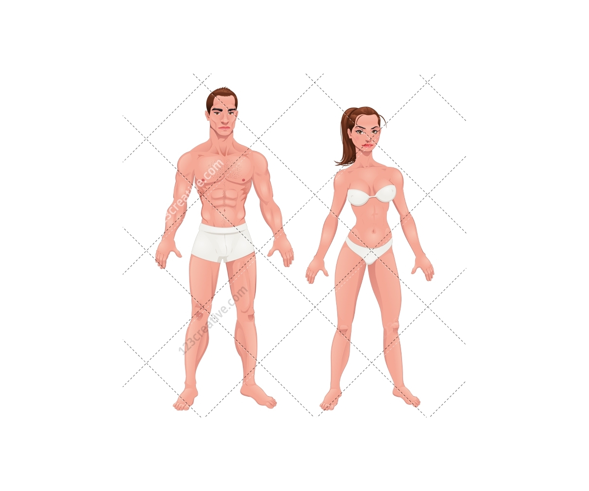 Vector illustration, flat design. Men, women underwear gender icon Stock  Vector Image & Art - Alamy