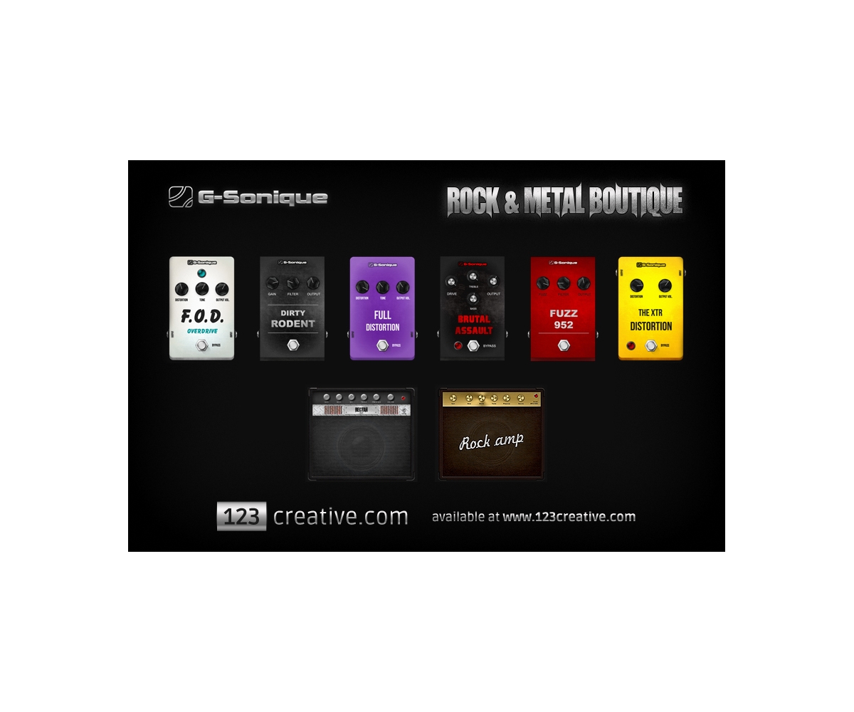 ROCK and METAL Boutique VST virtual pedal, combo, plug-in collection