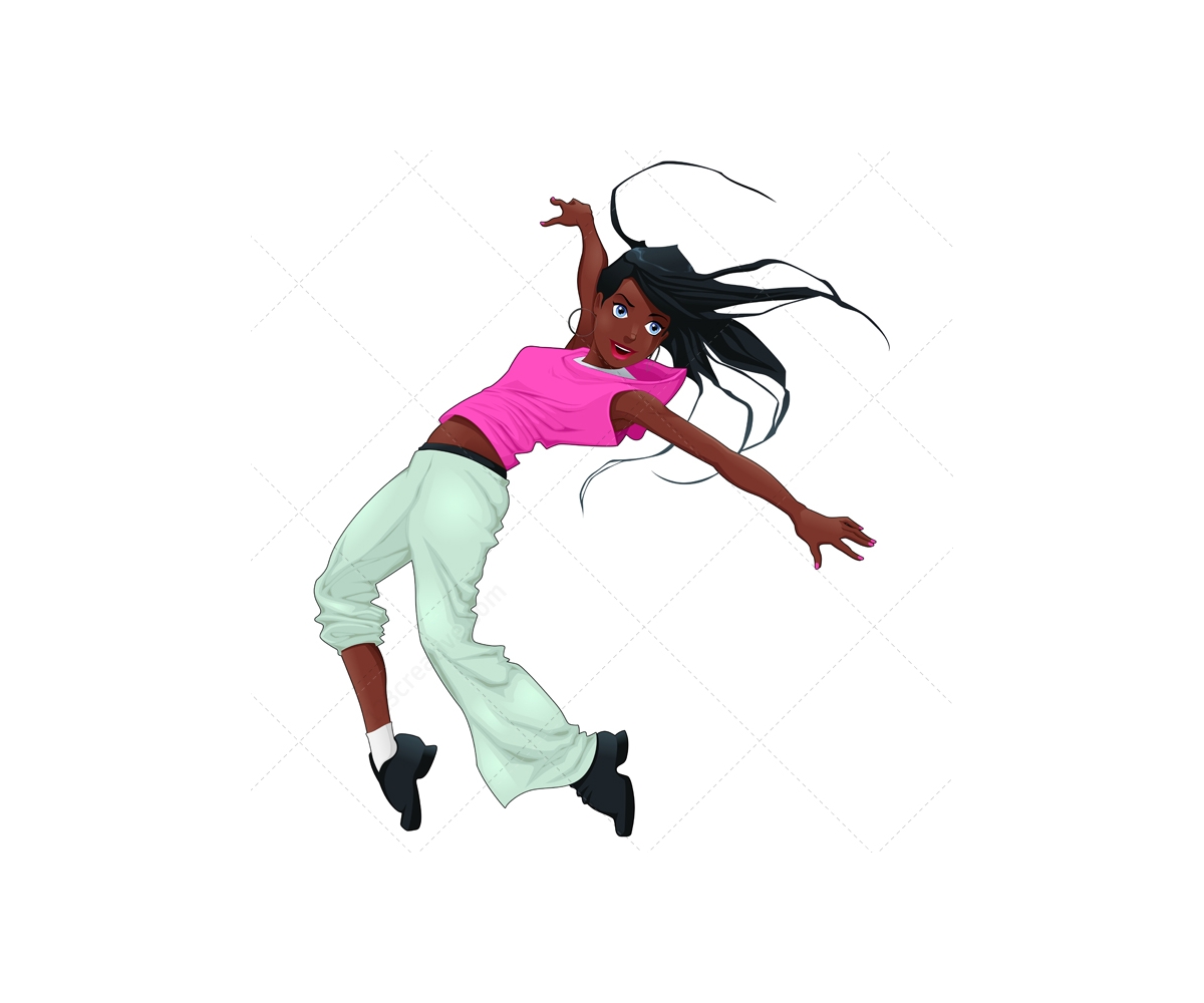 Breakdance vector characters - hip hop dancer vector, modern dancing ...